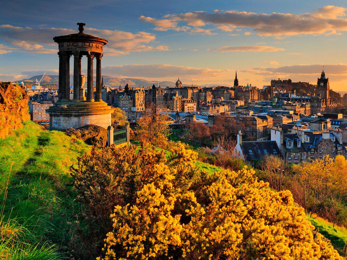 pohled na Edinburgh z Calton Hill pohled na Edinburgh z Calton Hill