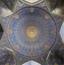 Bottom view of the interior of the main dome of the Jameh Mosque of Isfahan, Isfahan, Iran. The mosque, a UNESCO World Heritage site, is one of the…