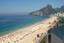 Panoramic view of Ipanema and Leblon beaches, Rio de Janeiro, Brazil