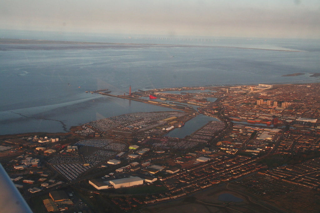 Grimsby - Grimsby, Alexandra Dock: aerial 2015 Grimsby - Grimsby, Alexandra Dock: aerial 2015