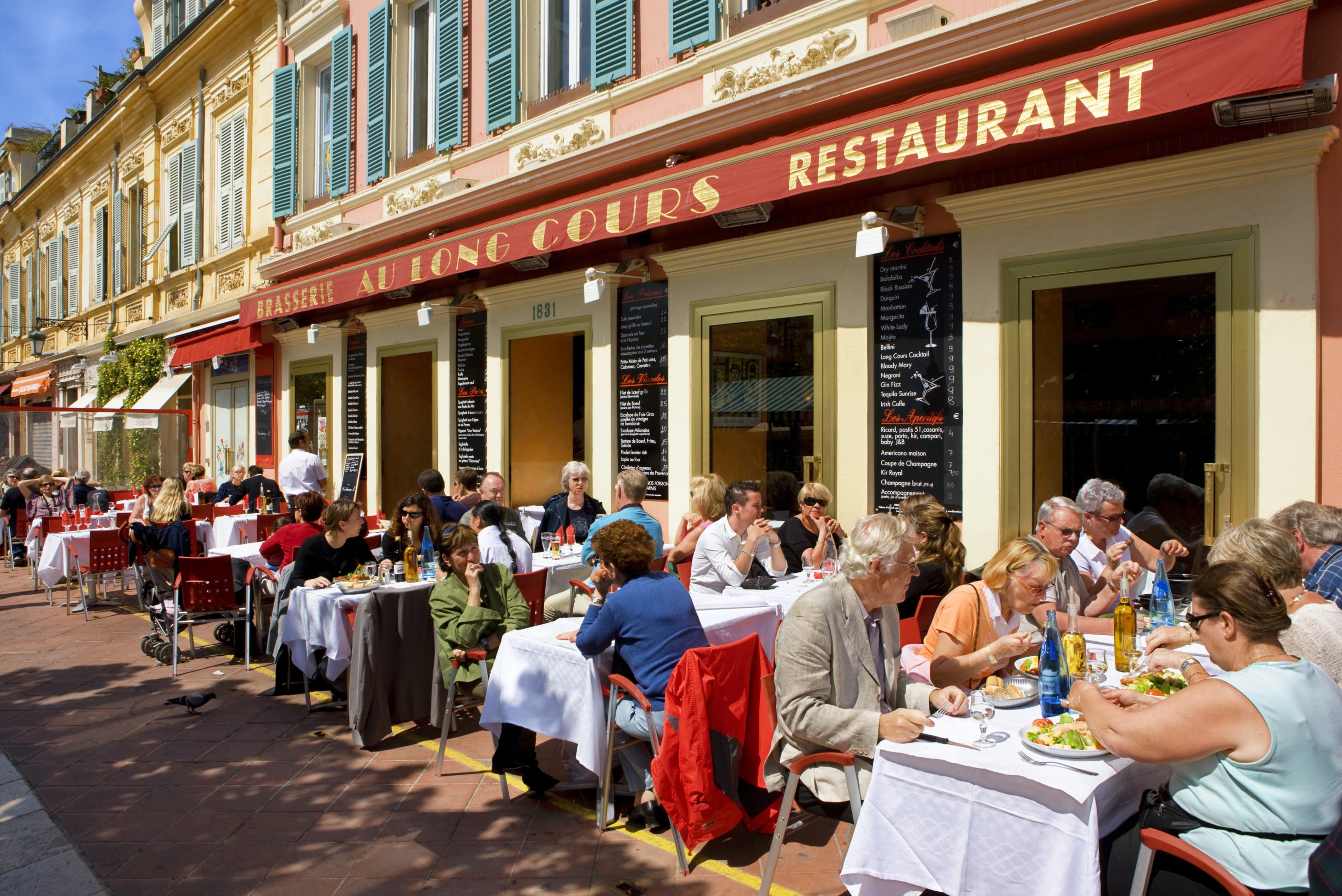 Restaurant in le Vieux Nice.