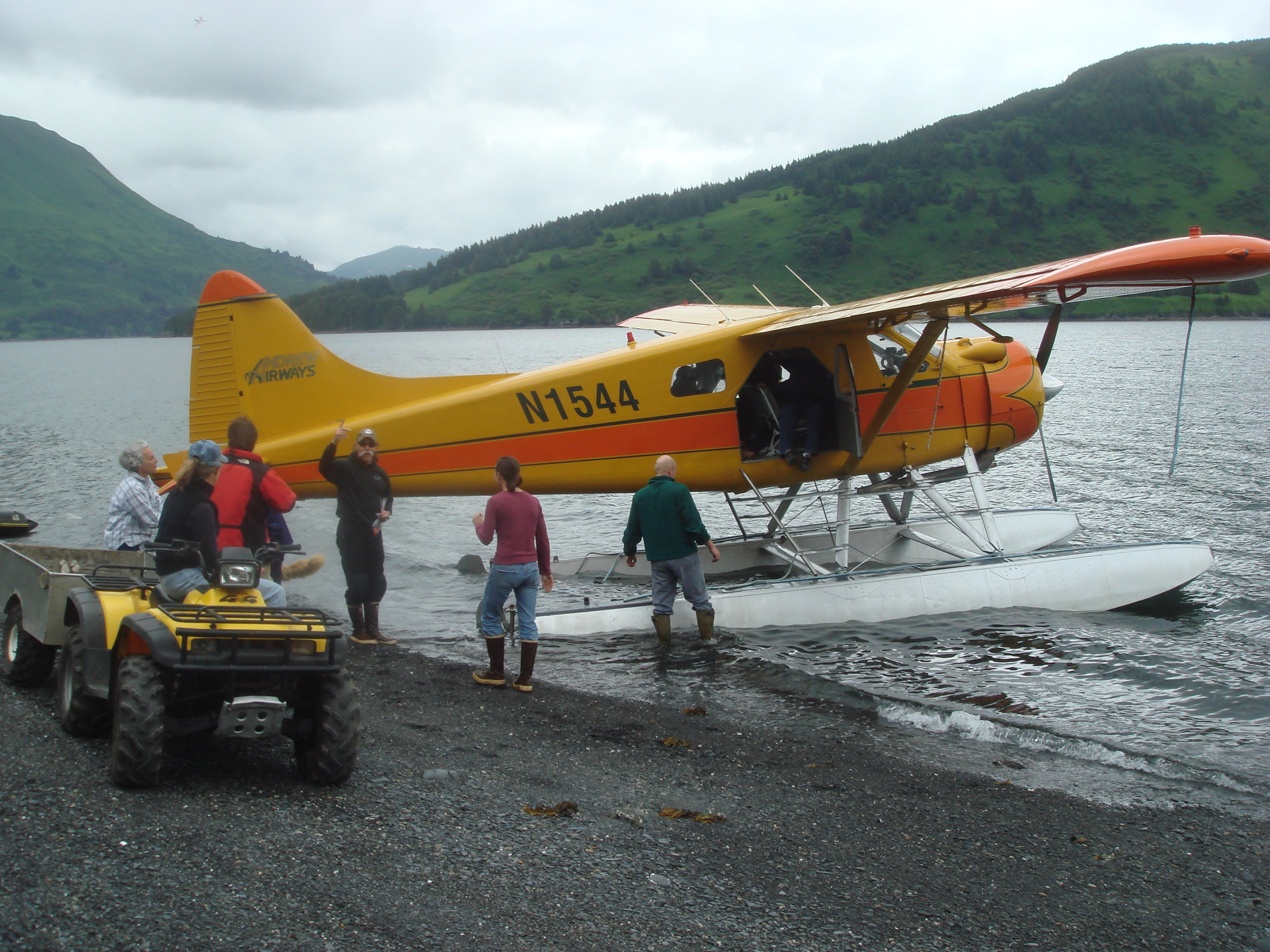 Kodiak - Andrew Airways De Havilland Canada DHC-2 (N1544). Floatplanes are common form of transportation on the Kodiak archipelago Kodiak - Andrew Airways De Havilland Canada DHC-2 (N1544). Floatplanes are common form of transportation on the Kodiak archipelago