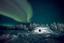 ubytování v grónsku s polární září
