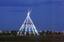 Medicine Hat - Giant sculpted teepee at the entrance to Medicine Hat, Alberta, Canada