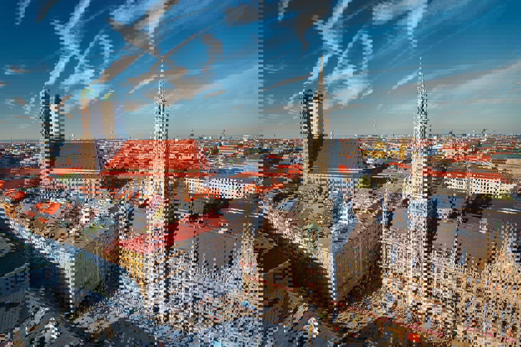 pohled na náměstí v Mnichově pohled na náměstí v Mnichově