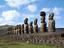 Velikonoční ostrov - Easter Island statues by Honey Hooper.