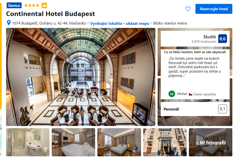 wellness hotel v Budapešti 3
