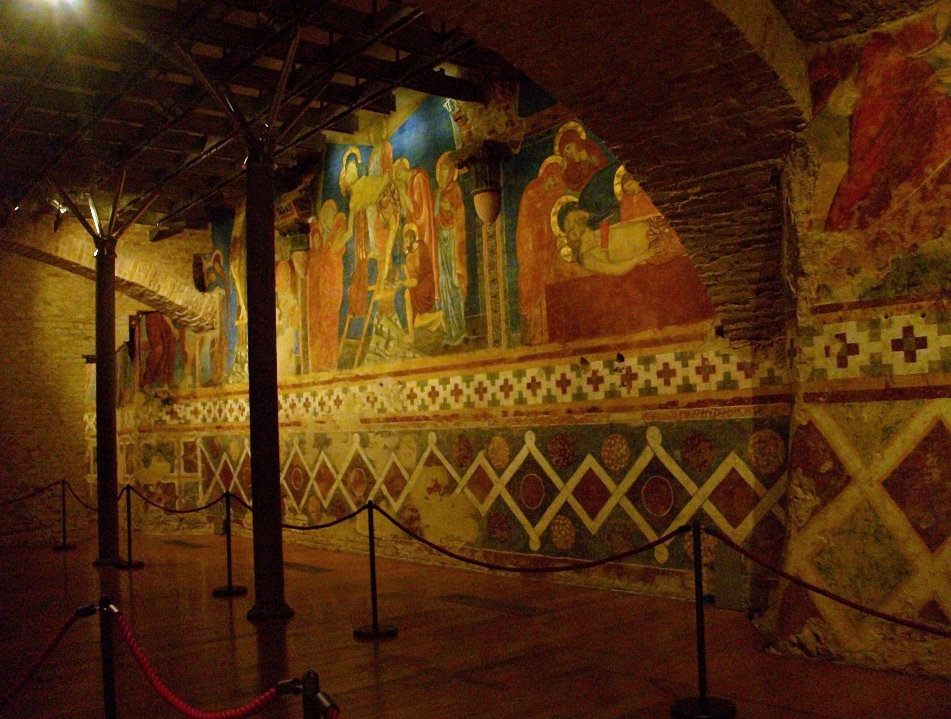 Cripta de la catedral de Siena.
