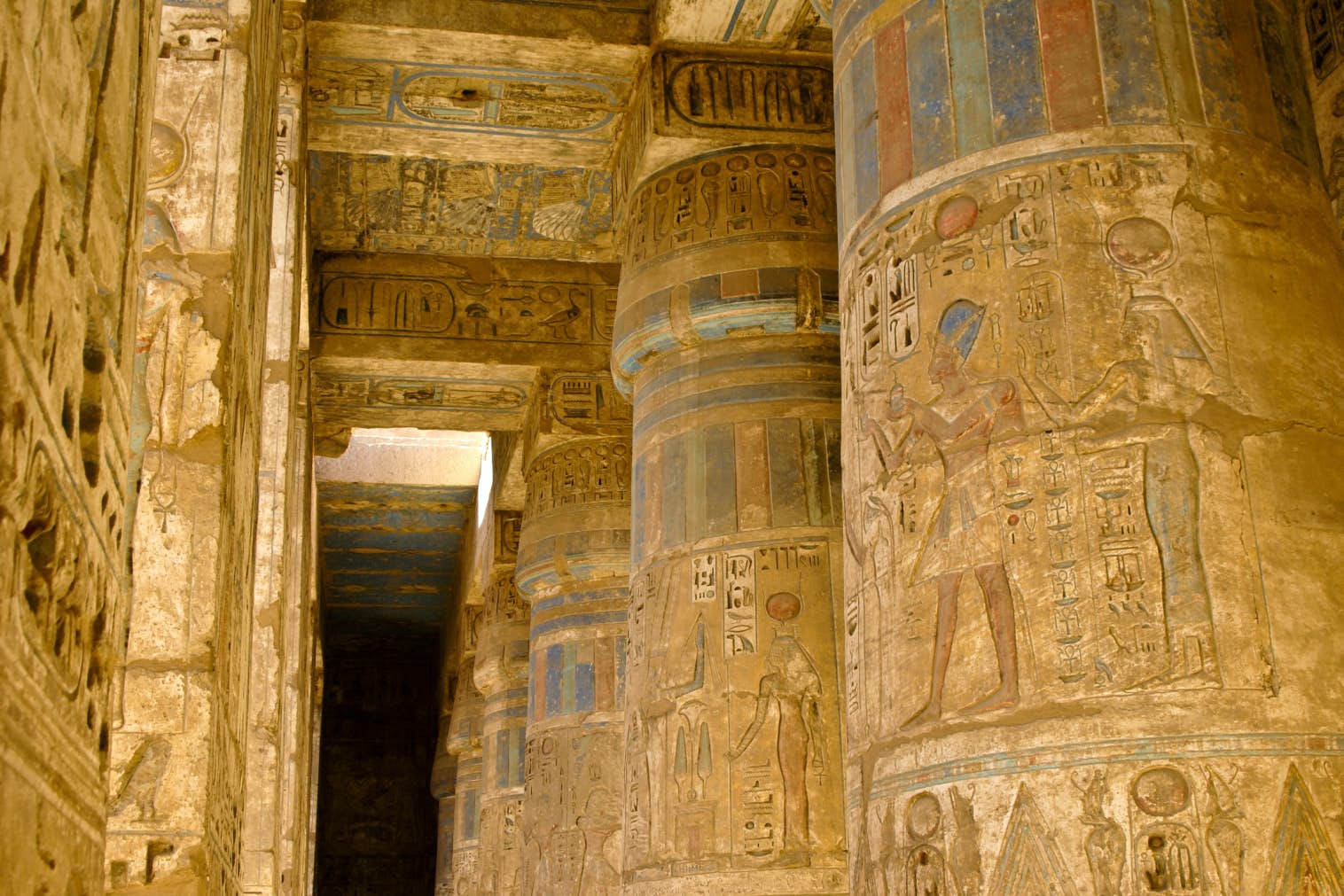 Colonnade at Medinat Habu, West Bank, Luxor, Egypt; Shutterstock ID 781817281