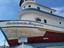 Navegantes - Casa Paroquial, localizada em Navegantes(SC), destaca-se pela varanda em forma de barco