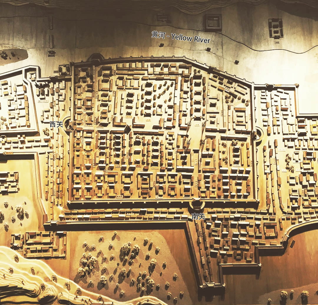 Lanzhou - Model showing how ancient Lanzhou would have looked Lanzhou - Model showing how ancient Lanzhou would have looked