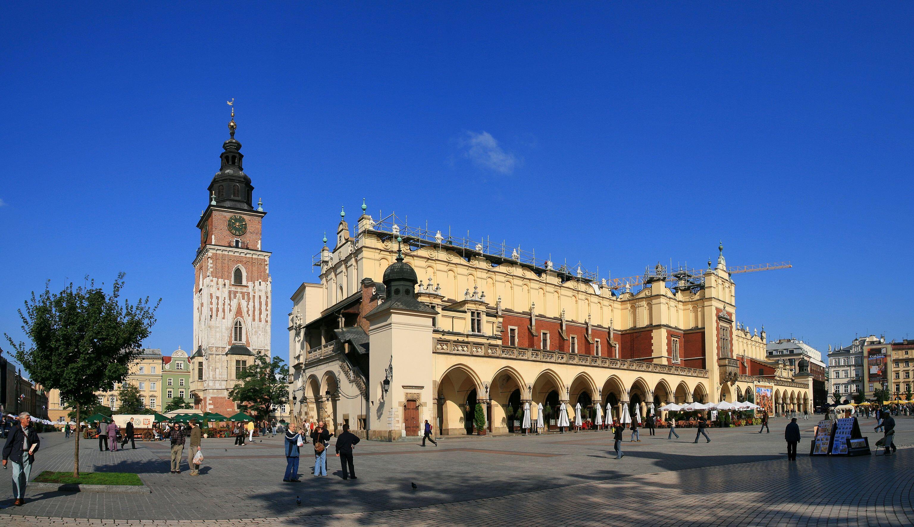 Cloth Hall (Sukiennice) in Kraków (Poland).