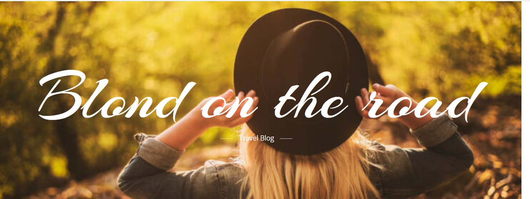 Blond on the road