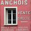 Collioure - Publicité pour des anchois sur la façade d'une maison à Collioure, France.