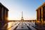 Paris - eiffelova věž při západu slunce