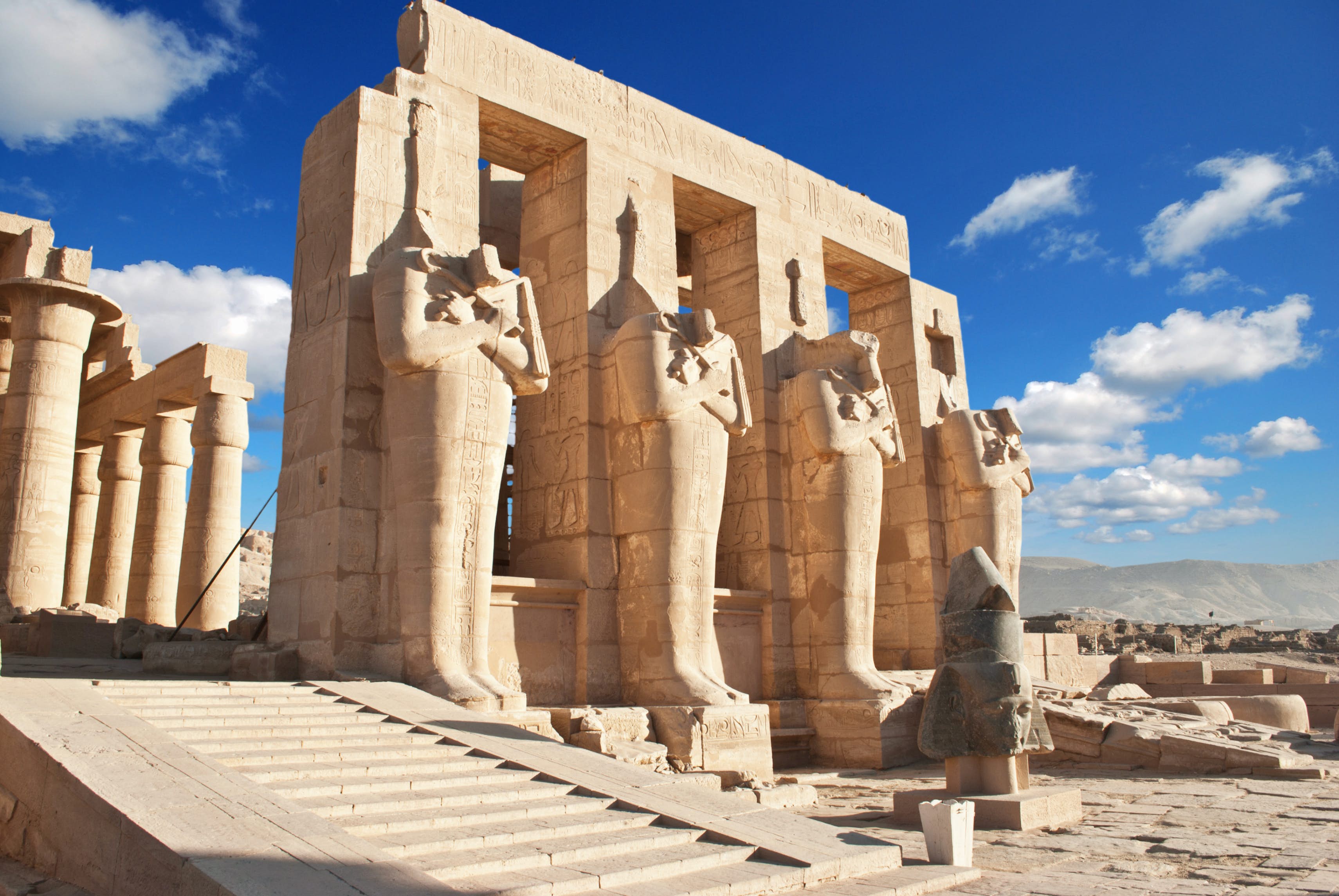 Ramesseum in Luxor ; Shutterstock ID 295715891