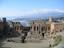 Taormina - Greek Theater - Taormina, Italy. Mt. Etna rises in the background